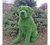 Фигура из искусственной травы - собака №2