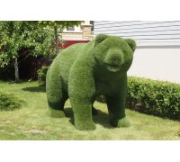 Фигура из искусственной травы - медведь №2