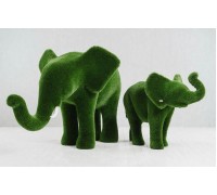 Фігура зі штучної трави - слон маленький