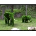 Фигура из искусственной травы - слон большой