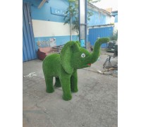 Фигура из искусственной травы - слон маленький 3