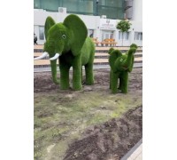 Фигура из искусственной травы - слон большой 2