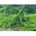 Фигуры из искусственной травы - волк