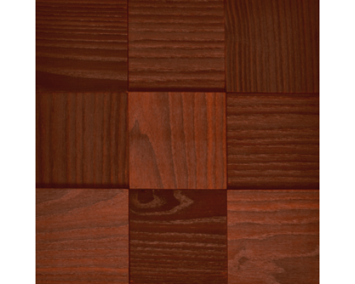 Мозаика деревянная 3D серия «MAXI квадрат» Brown