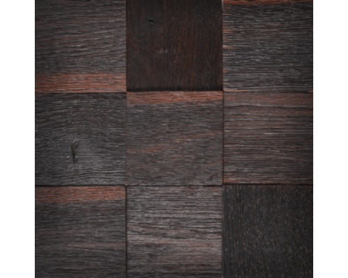 Мозаика деревянная 3D серия «MAXI квадрат» Dark Rough