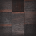 Мозаїка дерев'яна 3D серія "MAXI квадрат" Dark Rough
