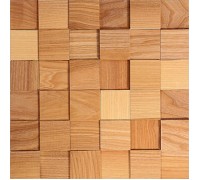 Мозаика деревянная 3D серия «квадрат» Ясень