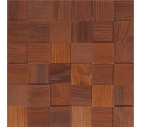 Мозаика деревянная 3D серия «квадрат» Ясень thermo