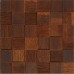 Мозаика деревянная 3D серия «квадрат» Дуб thermo brushed