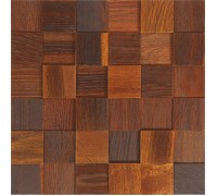 Мозаїка дерев'яна 3D серія "квадрат" Дуб thermo