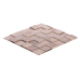 Мозаика деревянная 3D серия «квадрат» Дуб white