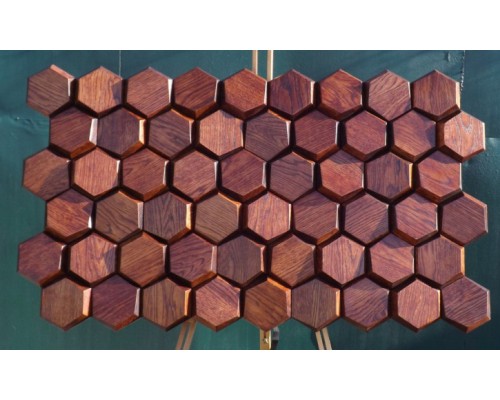 Мозаїка дерев'яна 3D серія "соты" z7 Дуб