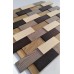 Мозаика деревянная 3D серия "прямоугольник" z3 mix