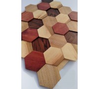 Мозаїка дерев'яна 3D серія "соти" z4 MIX