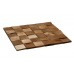 Мозаика деревянная 3D серия «квадрат mini» Сосна