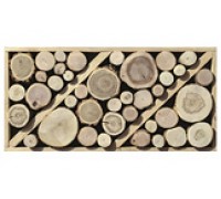 Мозаика деревянная 3D серия «поперечный срез» №2