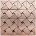 Мозаика алюминиевая 1416 медь со стразами