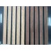 Стеновые панели 3D из МДФ DePro ввиде Полос Dark Wood Black