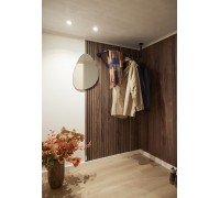 Стеновые панели 3D из МДФ DePro ввиде Полос Dark Wood Black