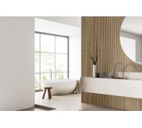 Стеновые панели 3D из МДФ DePro ввиде Полос Natural Wood Black