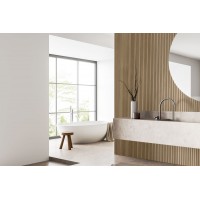Стеновые панели 3D из МДФ DePro ввиде Полос Natural Wood Black