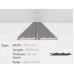 Стеновые панели 3D из МДФ в пленке AGT Волна Светло-серый шелк RAL7032