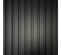 Стеновые панели 3D из МДФ в пленке AGT Полосы Чорный шелк матовый RAL 7072