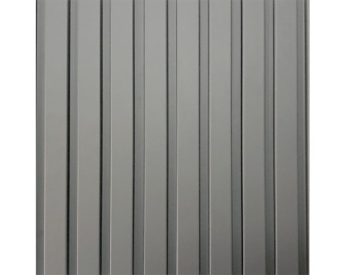 Стеновые панели 3D из МДФ в пленке AGT Полосы Темно-серый шелк RAL 7005