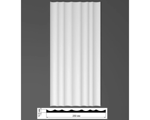Поліуретанова 3D панель 376 хвиля