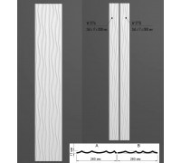 Полиуретановая 3D панель 377 волна