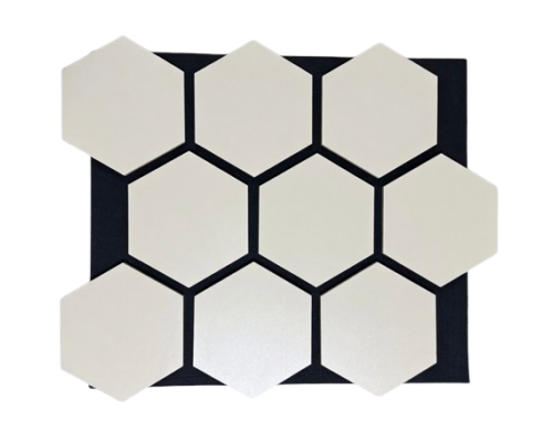 Стінова акустична панель у вигляді "стільника" HEXAGON декор beige