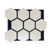 Стеновая акустическая панель в виде "соты" HEXAGON декор beige