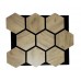 Стеновая акустическая панель в виде "соты" HEXAGON декор oak golden kraft