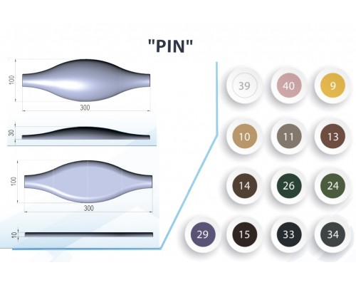 Настенная 3D акустическая панель Pin