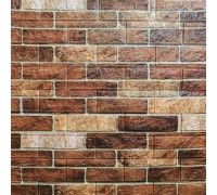Стінові 3D панелі на самоклейці під катеринославська цеглу №179 коричневий