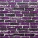 Стеновые 3D панели на самоклейке под екатеринославский кирпич №41 фиолетовый