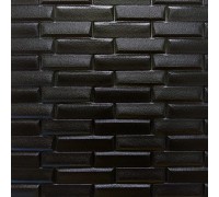Стеновые 3D панели на самоклейке под кладку №38 черная