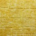 Стеновые 3D панели на самоклейке под кирпич из мрамора №152 желтый