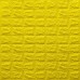 Стінові 3D панелі на самоклейці під цеглу №10/1 жовтий