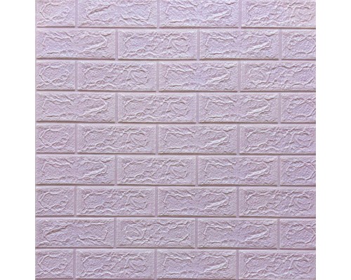 Стінові 3D панелі на самоклейці під цеглу №15 світло-фіолетовий