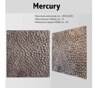 Стінові 3D панелі з МДФ в плівці Mercury