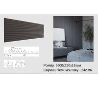 Стінові панелі 3D з МДФ Wave №2