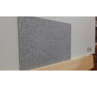 Стеновая декоративная панель A128 ткань темно-серая