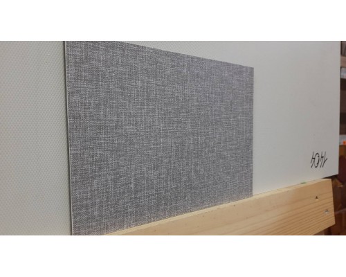 Стеновая декоративная панель A128 ткань темно-серая