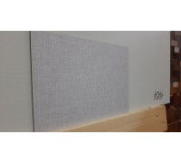 Стеновая декоративная панель A86 ткань серая