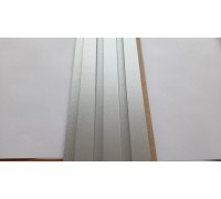 Стеновые панели 3D из МДФ в пленке Полосы №2 Aluminium