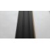 Стеновые панели 3D из МДФ в пленке Полосы №2 Black