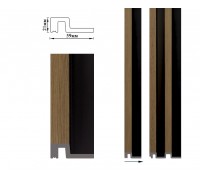 Стартова планка до стінових панелів 3D полімерні Umi серії 116мм під рейки