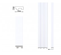 Фінішна планка до стінових панелів 3D полімерні Umi серії 118мм під рейки