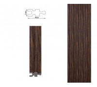 Стінові панелі 3D полімерні Umi серії 50мм під імітацію рейок на аркерах та радіусах